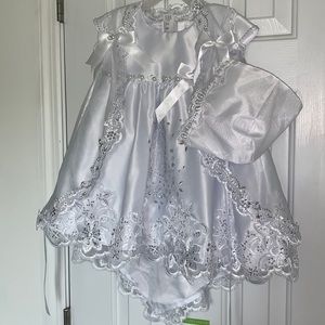 Baptism Dress and shoes size 6 mos